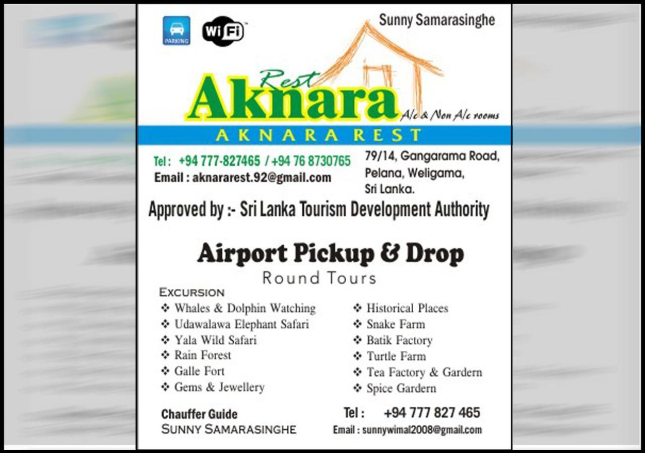 Aknara Rest Hotell Weligama Exteriör bild